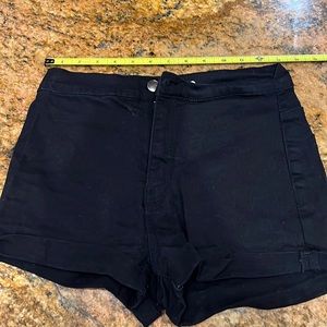 Forever 21 Black Denim Shorts